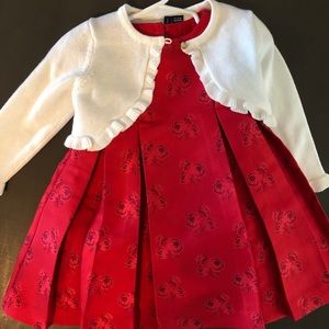 Janie & Jack dress & cardigan
